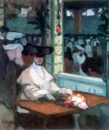 Waiting, (Moulin de la Galette) 1905. Artist: Edmond Lempereur