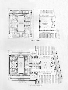 Waiting room level, Chicago Union Station, Illinois, 1926