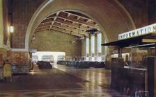 Waiting room, Union Station, Los Angeles, California, USA, 1953