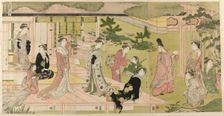 Wakana, Part 1 (Wakana, jo), from the series "A Fashionable Parody of the Tale..., c. 1789/94. Creator: Hosoda Eishi