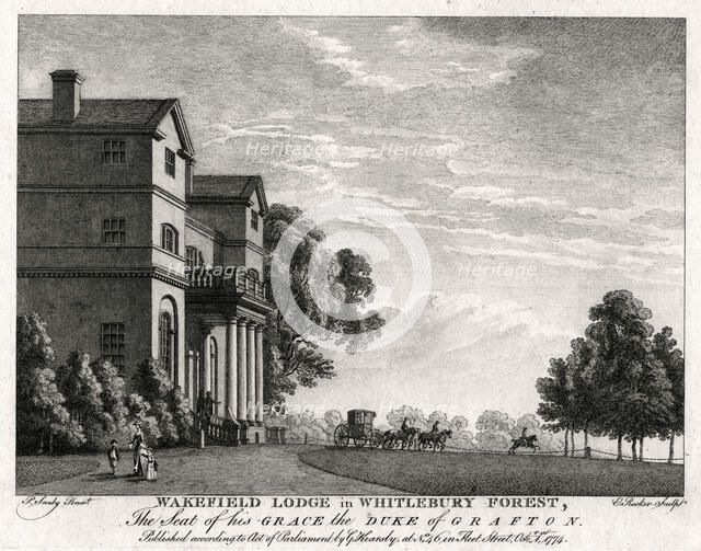 Wakefield Lodge in Whitlebury Forest, Northamptonshire, 1774. Artist: Michael Angelo Rooker
