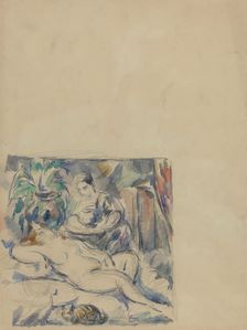 Waking Up [verso], c. 1880. Creator: Paul Cezanne