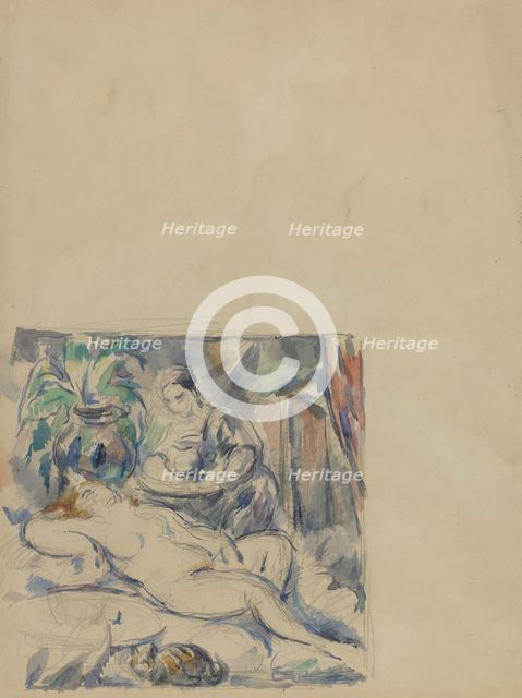Waking Up [verso], c. 1880. Creator: Paul Cezanne.