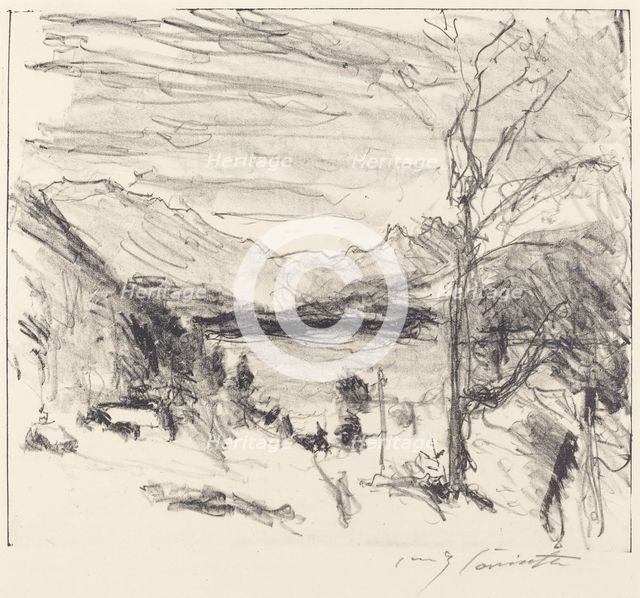 Walchensee im Nebel (Walchensee in Fog), 1920. Creator: Lovis Corinth.
