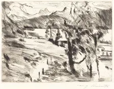 Walchensee landschaft (Walchensee Landscape), 1919. Creator: Lovis Corinth