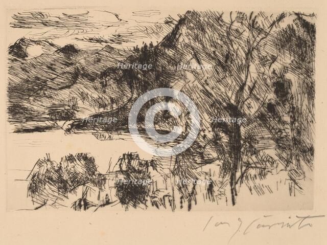 Walchensee mit Jochberg (Walchensee with Jochberg), 1923. Creator: Lovis Corinth.