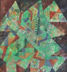 Wald Bau (Forest construction), 1919. Creator: Klee, Paul (1879-1940)