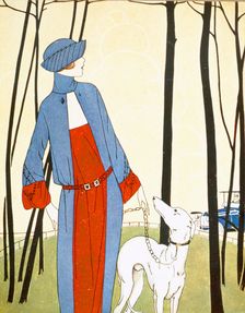 Walking the Dog, from Art Gout Beaute, pub. 1921 (pochoir print)