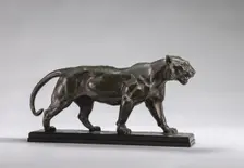 Walking Tiger, model 1841, cast by 1873. Creator: Antoine-Louis Barye