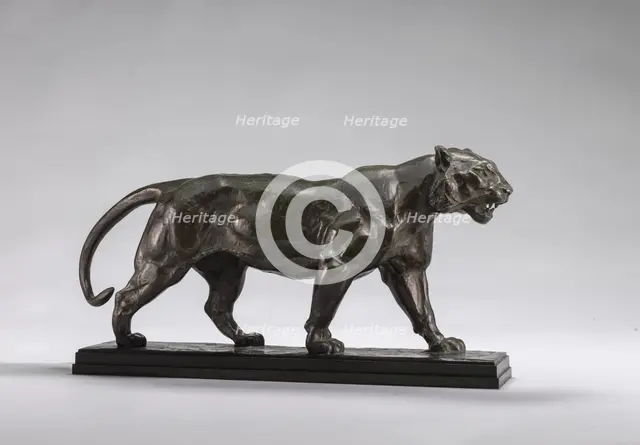 Walking Tiger, model 1841, cast by 1873. Creator: Antoine-Louis Barye.
