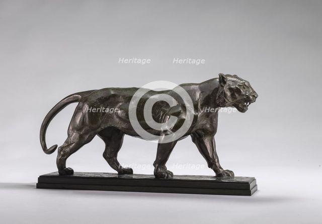 Walking Tiger, model 1841, cast by 1873. Creator: Antoine-Louis Barye.