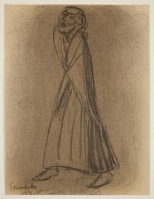 Walking Woman, 1922. Creator: Ernst Barlach
