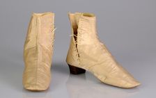 Walking boots, American, 1845-65. Creator: Unknown