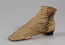 Walking boots, American, 1855-65. Creator: Unknown