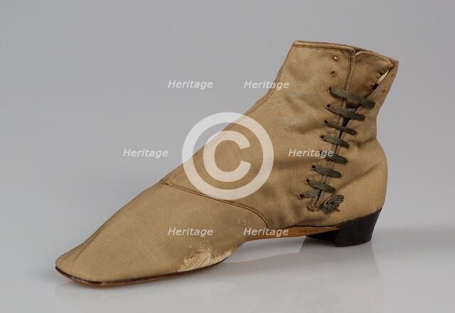 Walking boots, American, 1855-65. Creator: Unknown.