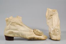 Walking boots, American, 1855-65. Creator: Unknown