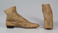Walking boots, American, 1860-75. Creator: Unknown