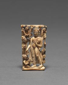 Walking Buddha, 8th Century. Creator: Unknown