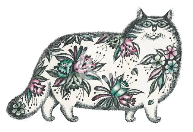 Walking cat. Artist: Khaikin, David  