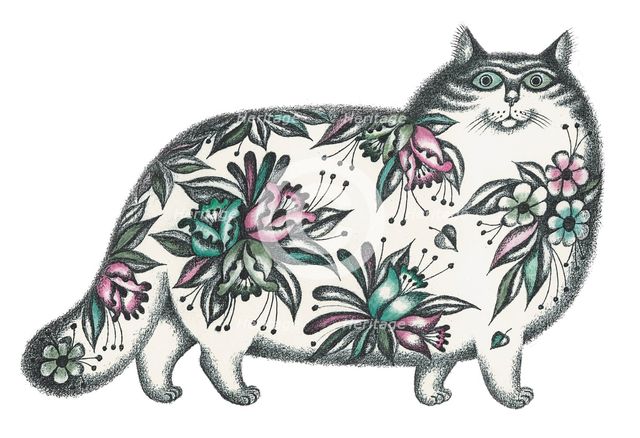 Walking cat. Artist: Khaikin, David  