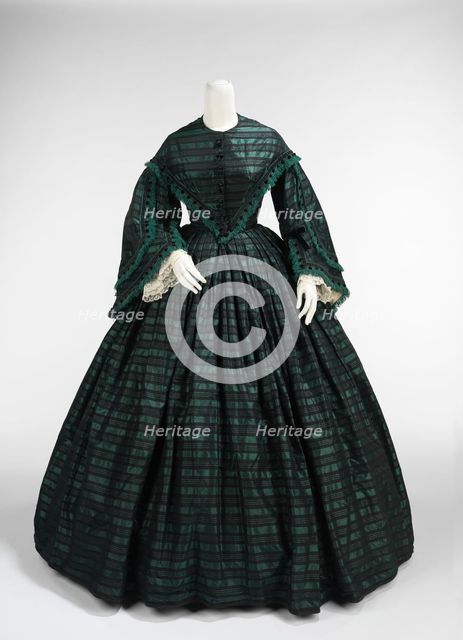 Walking dress, American, ca. 1865. Creator: Unknown.