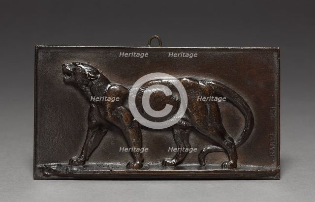 Walking Leopard, 1831. Creator: Antoine-Louis Barye (French, 1796-1875).
