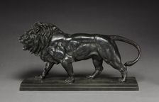 Walking Lion, after 1836. Creator: Antoine-Louis Barye (French, 1796-1875)