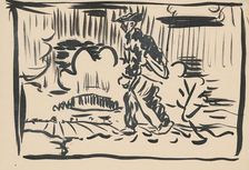 Walking man, 1st half 20th century. Creator: Arnold Peter Weisz-Kubincan