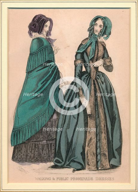 'Walking & Public Promenade Dresses', c19th century. Creator: Unknown.