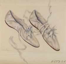 Walking Slippers, c. 1936. Creator: Marie Alain