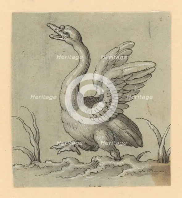 Walking swan, 1601/1700. Creator: Unknown.