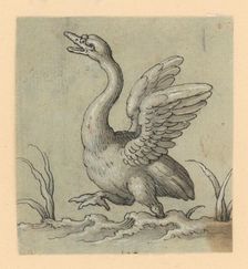Walking swan, 1601/1700. Creator: Unknown