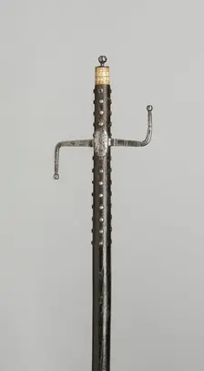 Walking Staff with Sword Hilt, Germany, 1663. Creator: Unknown