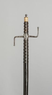 Walking Staff with Sword Hilt, Germany, 1663. Creator: Unknown