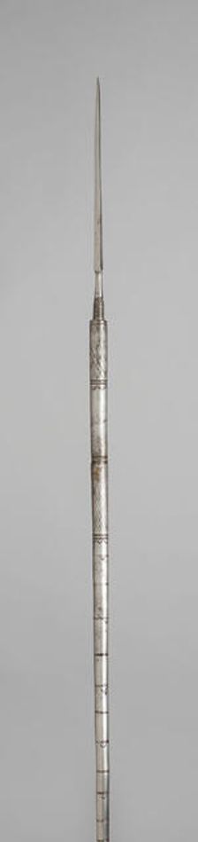 Walking Staff- Javelin, Spain, 1590/1610. Creator: Unknown
