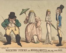 Walking Sticks and Round-A-Bouts for the Year 1801, May 8, 1801., May 8, 1801. Creator: Thomas Rowlandson