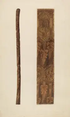 Walking Stick, 1935/1942. Creator: Clyde L. Cheney