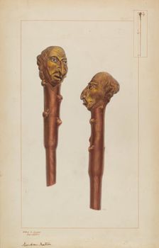 Walking Stick, c. 1937. Creator: Edward L Loper