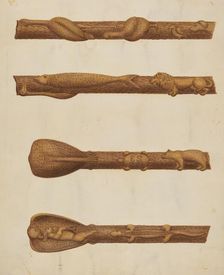 Walking Stick, c. 1940. Creator: William McAuley