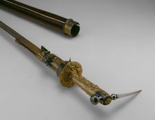 Walking Stick-Hammer-Sword-Wheellock Pistol, Augsburg, 1590/1600. Creator: Unknown
