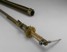 Walking Stick-Hammer-Sword-Wheellock Pistol, Augsburg, 1590/1600. Creator: Unknown