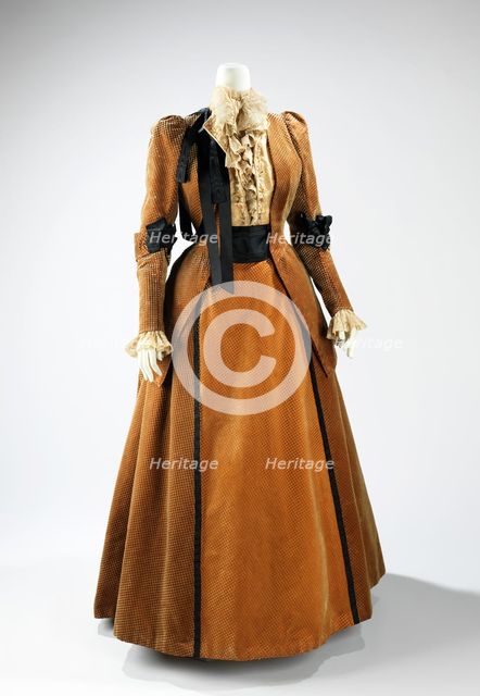 Walking suit, French, ca. 1889. Creators: House of Worth, Charles Frederick Worth.