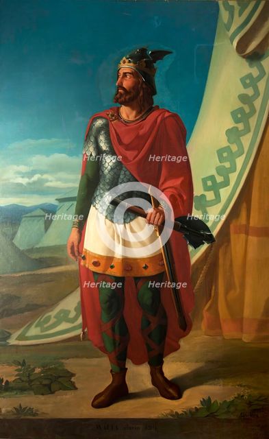 Walia, King of the Visigoths, 1856. Creator: Alejo Vera Estaca.