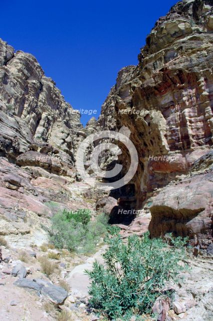Walk to El Deir (the Monastery), Petra, Jordan.  Creator: Vivienne Sharp.