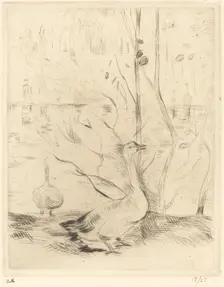 Walk in the Boulougne Wood, 1888/1890. Creator: Berthe Morisot
