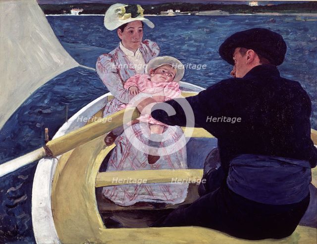  'Walk in the boat', 1893-94, oil by Mary Cassat.