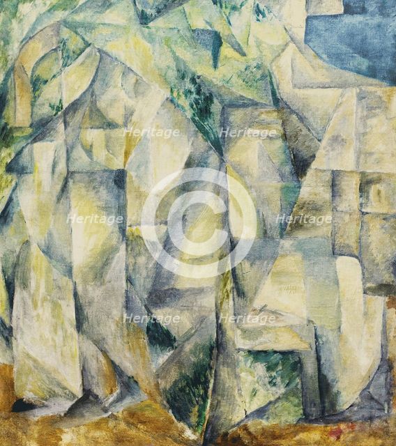 Walk in the Park, 1913. Creator: Le Dantyu, Mikhail Vasilyevich (1891-1917).