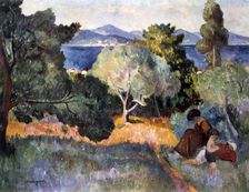 Walk in St Tropez 1905. Artist: Henri Manguin
