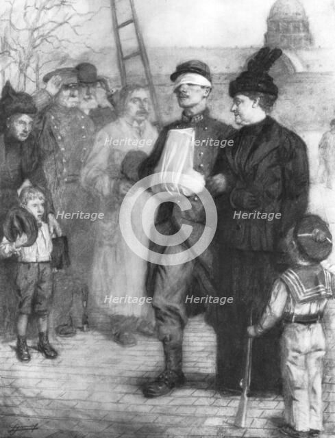 'Walk of the Wounded', 1915, (1926). Artist: Lucien Jonas