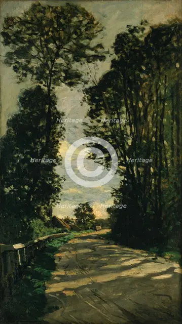 Walk (Road of the Farm Saint-Siméon), 1864. Artist: Monet, Claude (1840-1926)